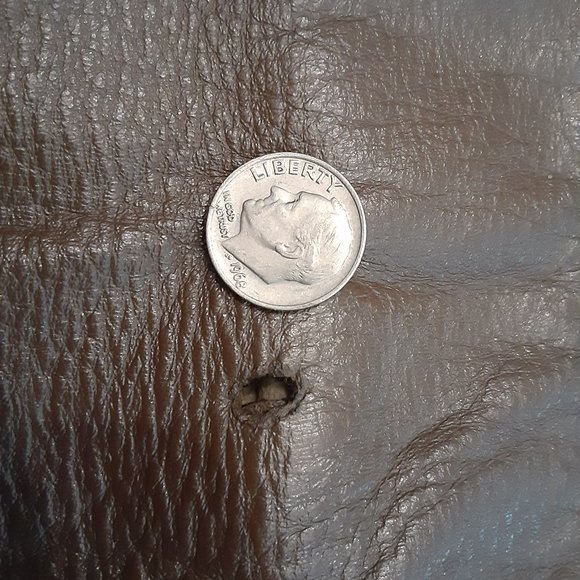 VINTAGE 1970'S BAIRD HERSHEY FURS BROWN LEATHER COAT LADIES - Picture 9 of 9